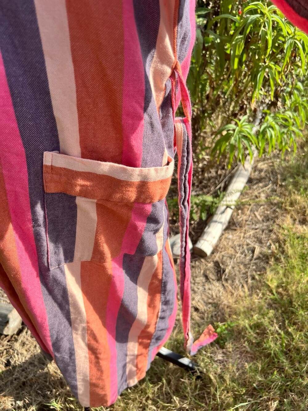 Bathen Long Striped Robe in Daze - Picture 6 of 14